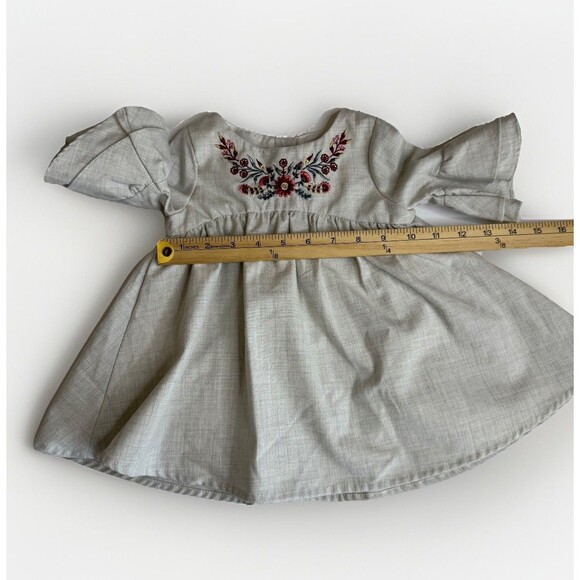 Tommy Bahama Girls Dress Floral Embroidery Size 18M Lined Flutter Sleeve Button - Picture 3 of 8